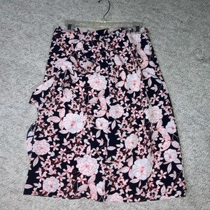 Pink Floral Skirt